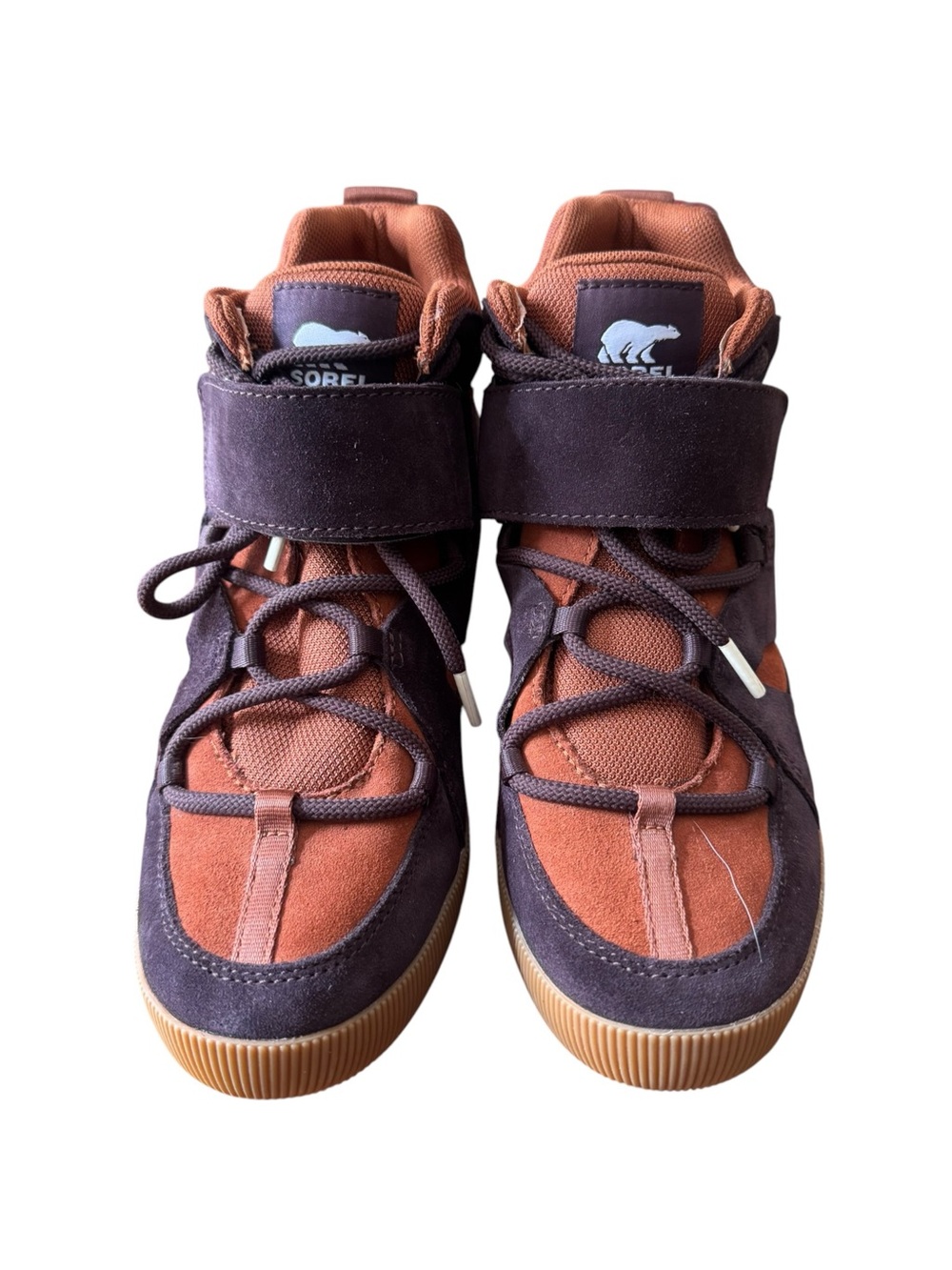🔥🔥SOREL Out N About Sport Wedge Sneakers — Brown/Rust Colorblock, Size 8.5🔥🔥